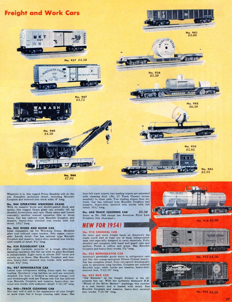 American Flyer Trains 1954, page 26 A.C. Gilbert Catalog Archive